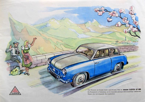 Lloyd Modelprogram 1953 Carbrochure (8463)